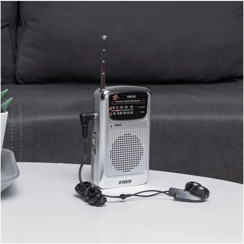 Noveen PR151 strieborné prenosné rádio