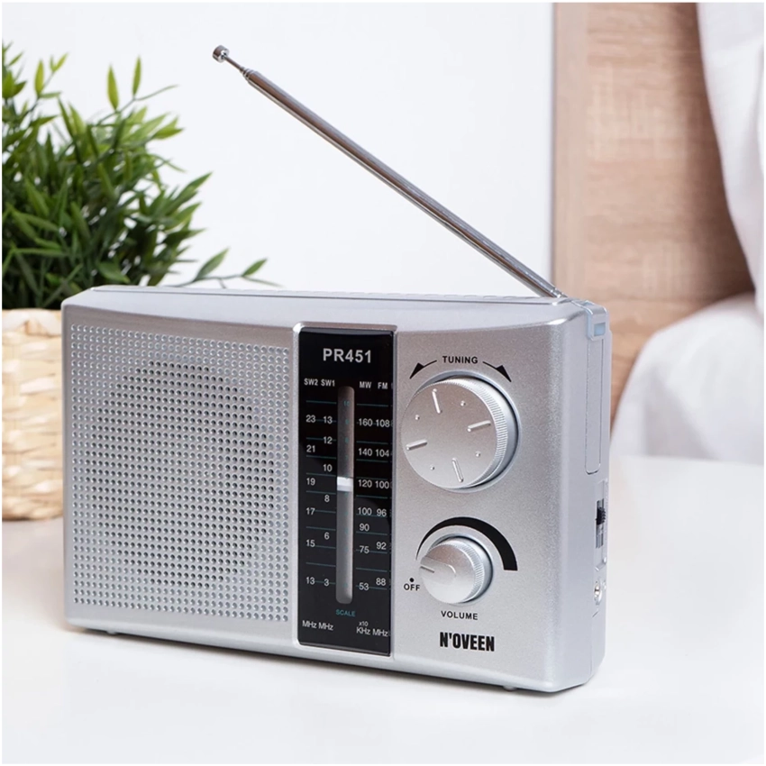 Noveen PR451 strieborné prenosné rádio