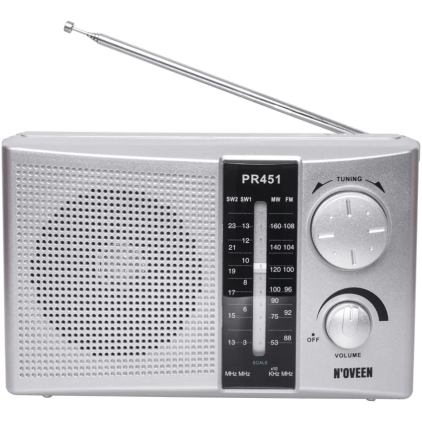 Noveen PR451 strieborné prenosné rádio