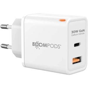 BOOMPODS GaN PD3.0 30W nabíjačka biela