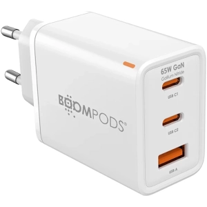 BOOMPODS GaN PD3.0 65W nabíjačka biela