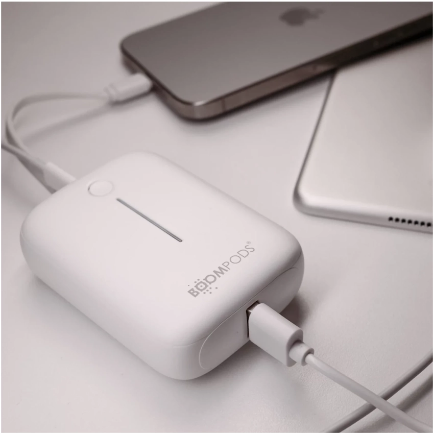 Power banka BOOMPODS Loop 10000mAh biela