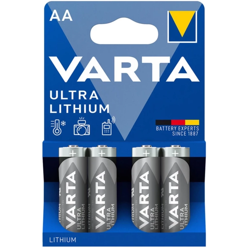 VARTA PROFESSIONAL lítiové batérie 4ks AA