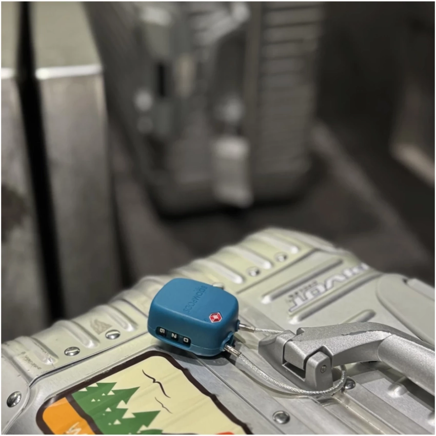 BOOMPODS LOCK TSA bag tracker - modrý