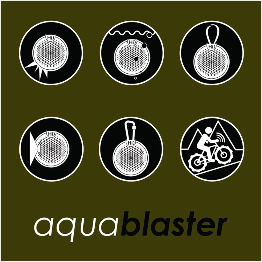 BOOMPODS Aquablaster zelený