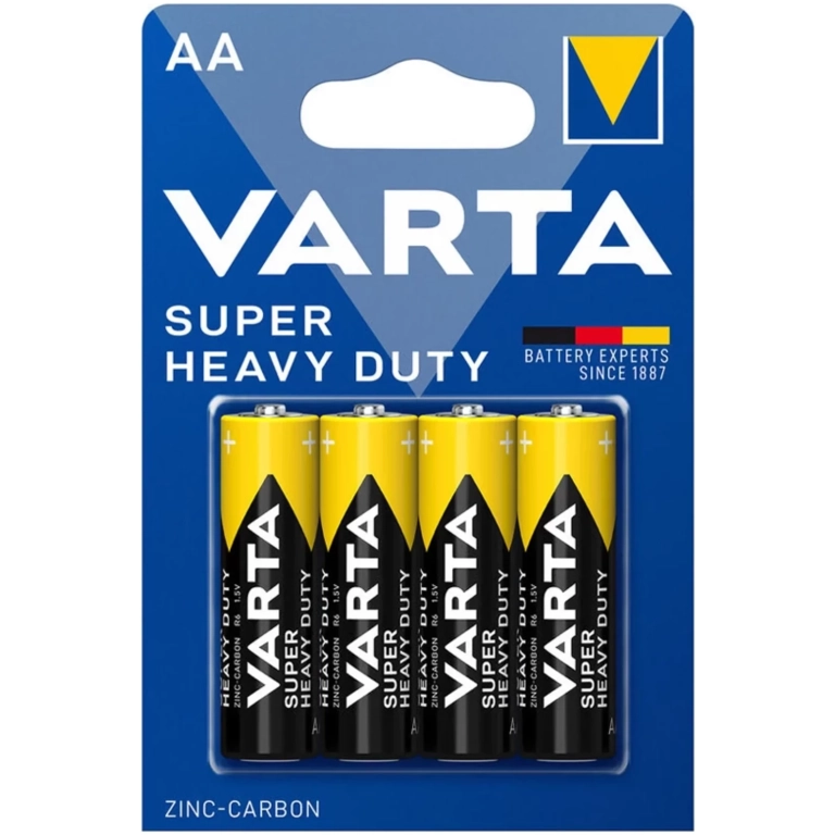 VARTA SUPERLIFE zinkovo-uhlíkové batérie 4ks AA