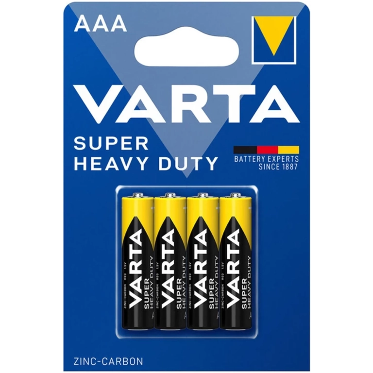 VARTA Superlife zinkovo-uhlíkové batérie 4ks AAA