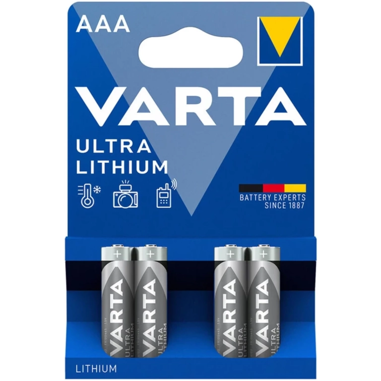 VARTA PROFESSIONALl lítiové batérie 4ks AAA