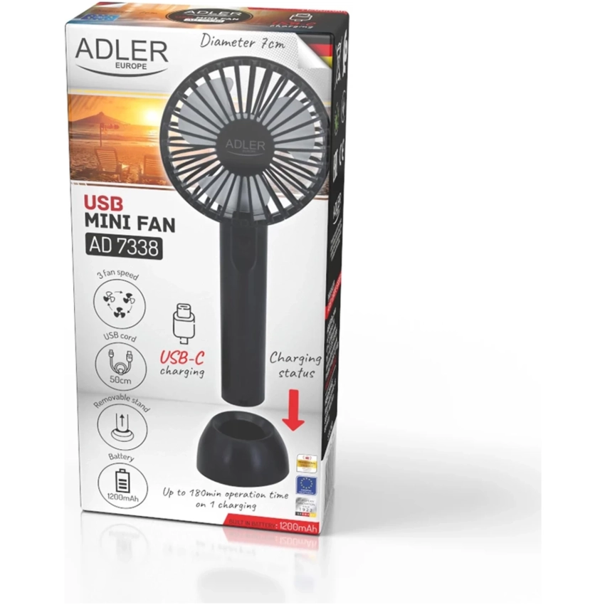Adler AD7338 mini USB ventilátor