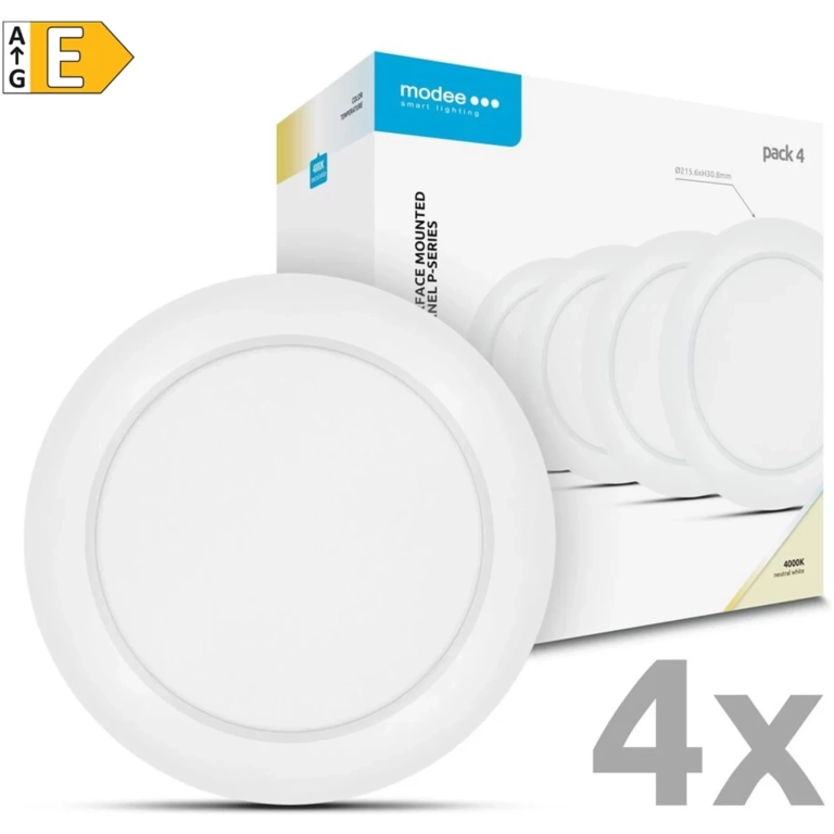 Modee LED stropný panel 18W 4000K biely 1980 lumenov 4ks