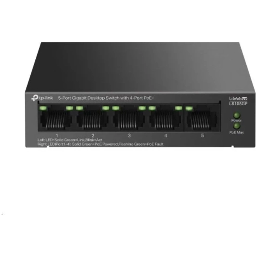 TP-Link LS105GP 5-portový switch 1Gbps POE
