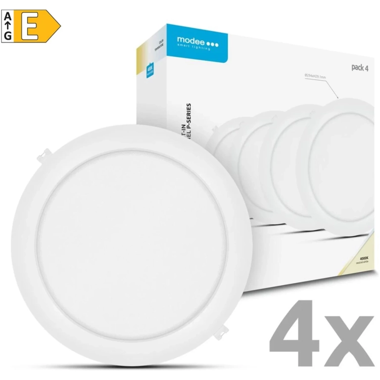 Modee LED panel podhľadový 24W 4000K biely 2640 lumenov 4ks