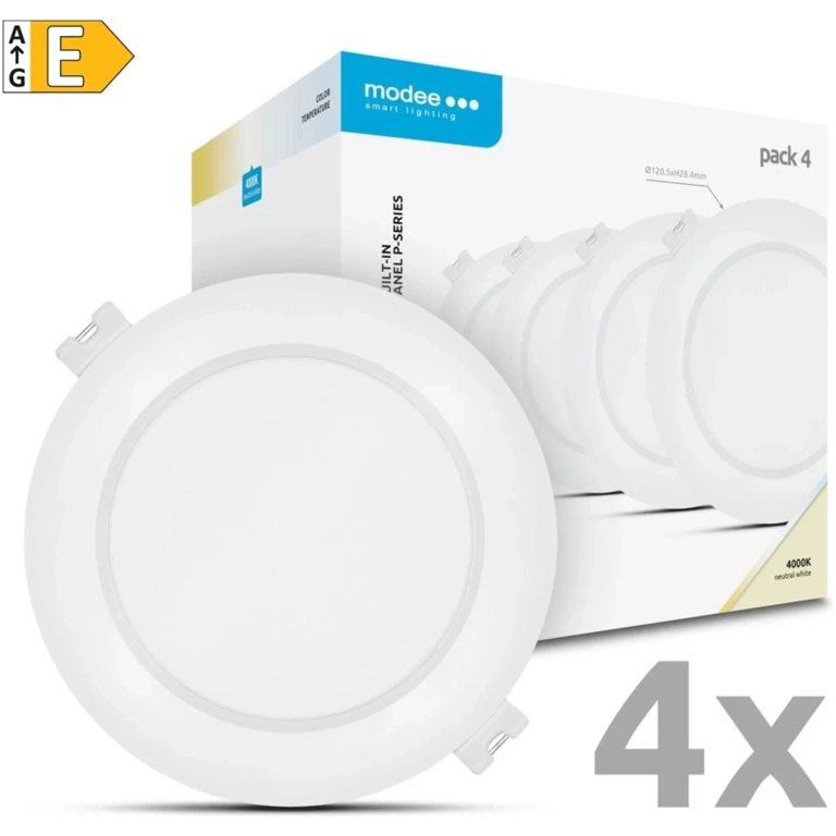 Modee LED panel podhľadový 6W 4000K biely 660 lumenov 4ks