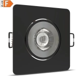 Modee LED bodové svetlo podhľadové 4,8W čierne 420 lumenov štvorec