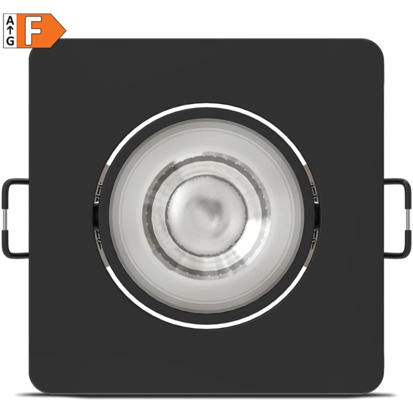 Modee LED bodové svetlo podhľadové 4,8W čierne 420 lumenov štvorec