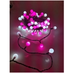 Modee Lighting LED vianočná reťaz 100 LED 10m ružová/biela bobule