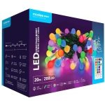 Modee Lighting LED vianočná reťaz 200 LED 20m multicolor bobule + diaľkové