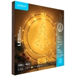 Modee Lighting LED vianočná dekorácia 48LED kruh stromček 3xAA batérie