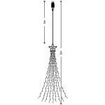 Modee Lighting LED dekorácia 300 LED 3m teplá biela