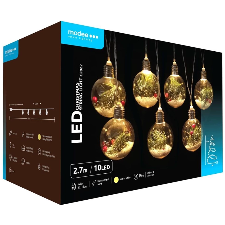 Modee Lighting LED dekorácia 10 LED 3 m teplá biela