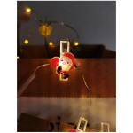 Modee Lighting LED dekorácia 10 LED 90cm štipce mikuláš 2xAA batérie