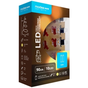 Modee Lighting LED dekorácia 10 LED 90cm štipce snehuliak 2xAA batérie