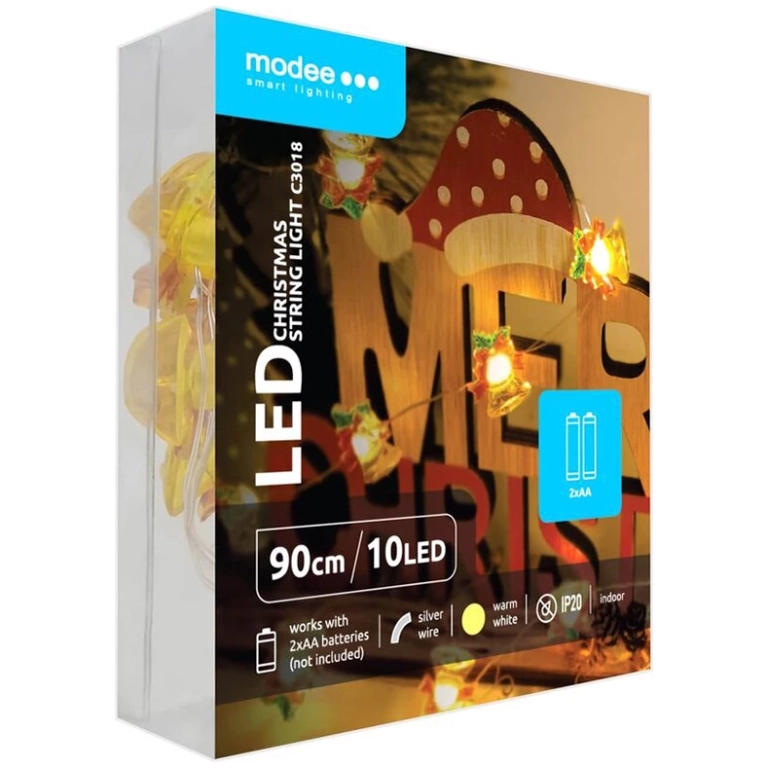Modee Lighting LED dekorácia 10 LED 90cm zvončeky