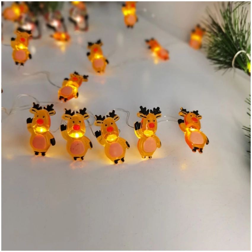 Modee Lighting LED dekorácia 10 LED 90cm sobík 2xAA batérie
