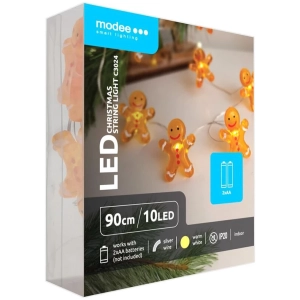 Modee Lighting LED dekorácia 10 LED 90cm perník 2xAA batérie