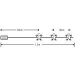 Modee Lighting LED dekorácia 10 LED 90cm perník 2xAA batérie