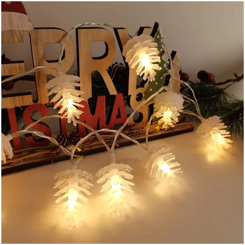 Modee Lighting LED dekorácia 10 LED 135 cm šiška 2xAA batérie