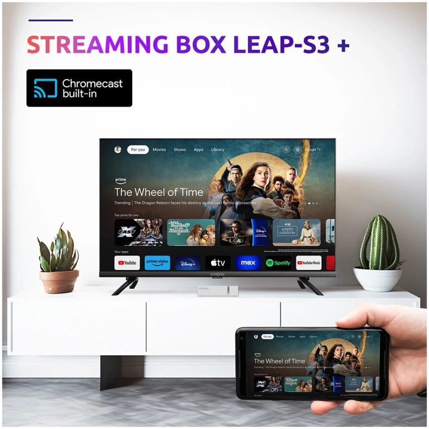 Strong LEAP-S3+ V2 biely 4K Google TV box 5+1 GRATIS