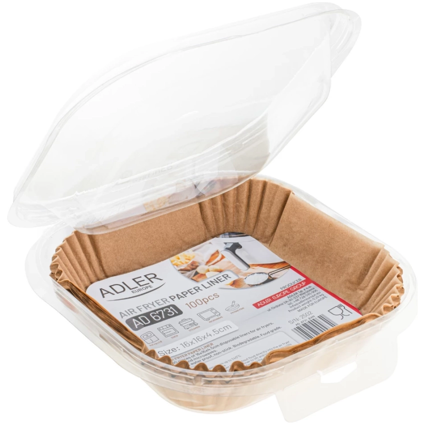 Adler AD 6731 papierove misky 16x16cm