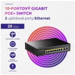 STRONG SW8010POE+ gigabitový switch