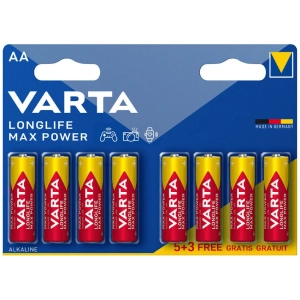 VARTA MAX POWER alkalické batérie 5+3 ks AA