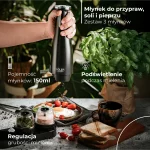 Adler AD 4449 elektrický mlynček na koreniny čierny