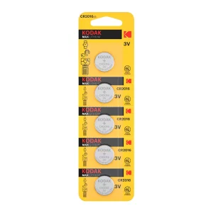 Kodak gombíková batéria CR2016 5ks 3V