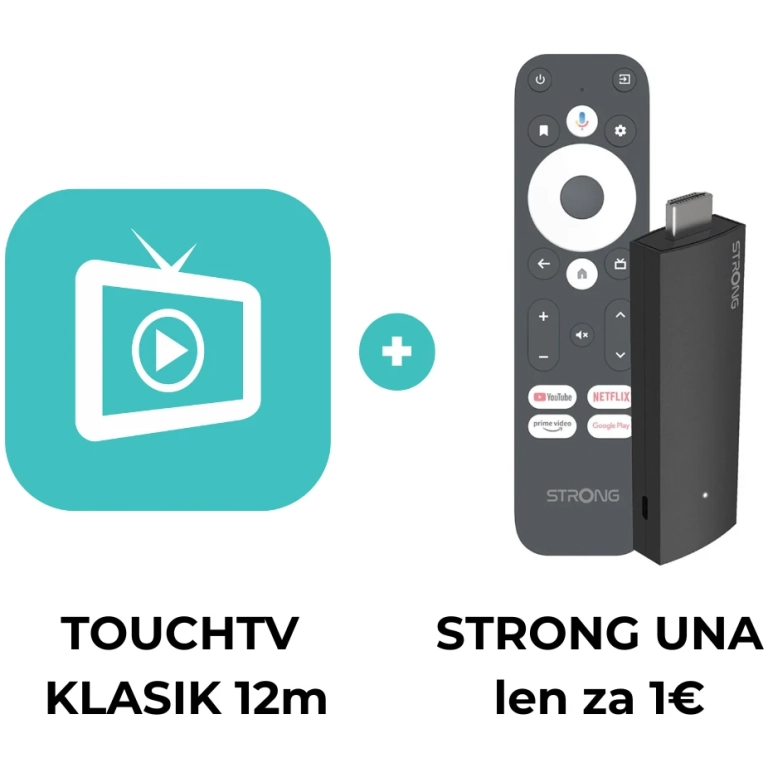 touchTV KLASIK 12 mesiacov + LEAP-UNA za 1€