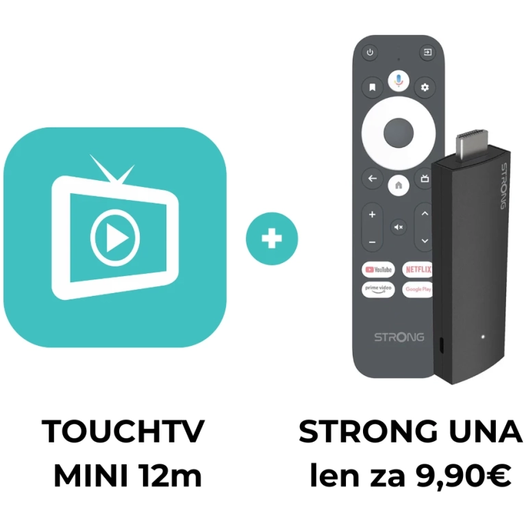 touchTV MINI12 mesiacov + LEAP-UNA za 9,90€