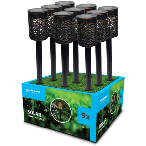 Modee solárne svietidlo GS027 zapichovacie 30cm 1ks RGB