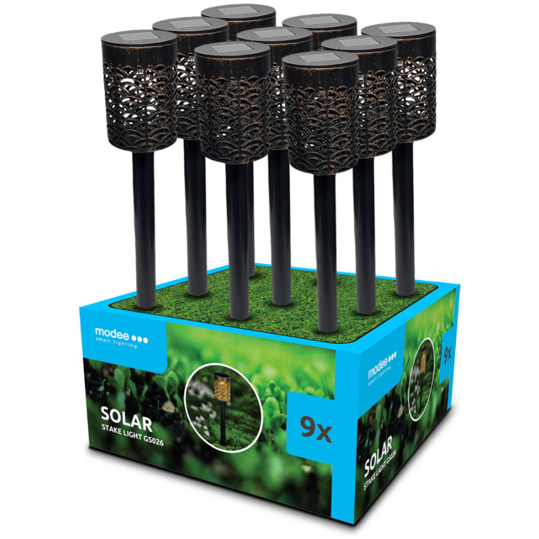 Modee solárne svietidlo GS027 zapichovacie 30cm 1ks RGB