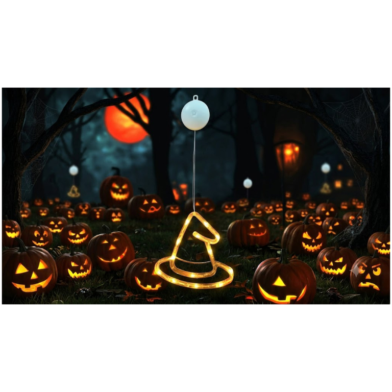 Modee Lighting LED dekorácia do okna H103 klobúky, 13ks, 2xAAA batérie 3 Modee Lighting LED dekorácia do okna H103 klobúky, 13ks, 2xAAA batérie