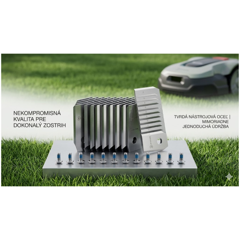 ECOVACS sada univerzálnych žacích nožov pre robotické kosačky GOAT série A/O/G (PRO), 12 ks