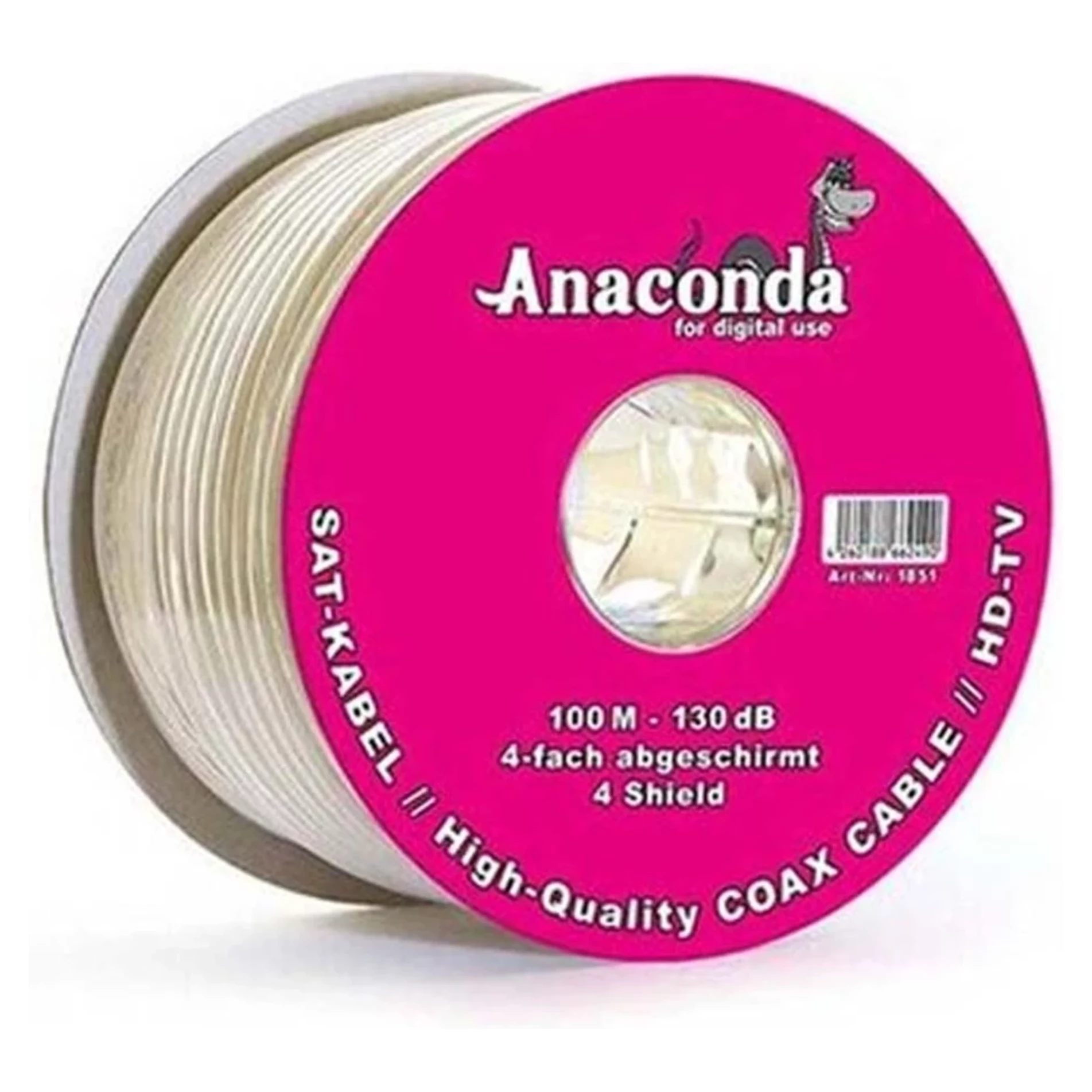 Koaxiálny kábel Lokmann 130dB štvorité tienenie Koaxiálny kábel Lokmann 130dB štvorité tienenie