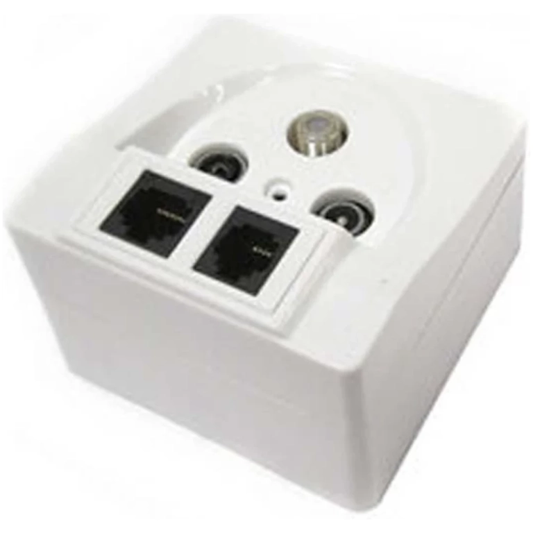 Zásuvka SAT+TV+R+LAN+TEL FD 11 SET