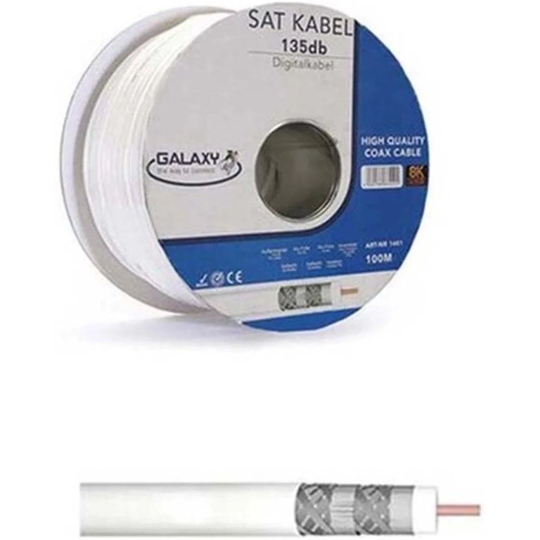 Koaxiálny kábel Lokmann 135dB štvorité tienenie