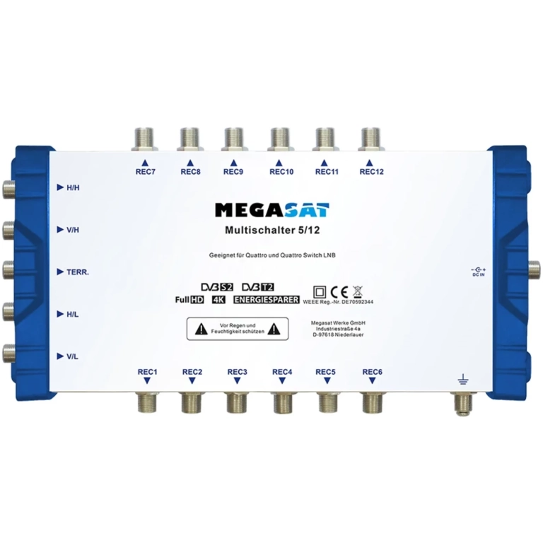 Multiprepínač Megasat 5/12 PROFI