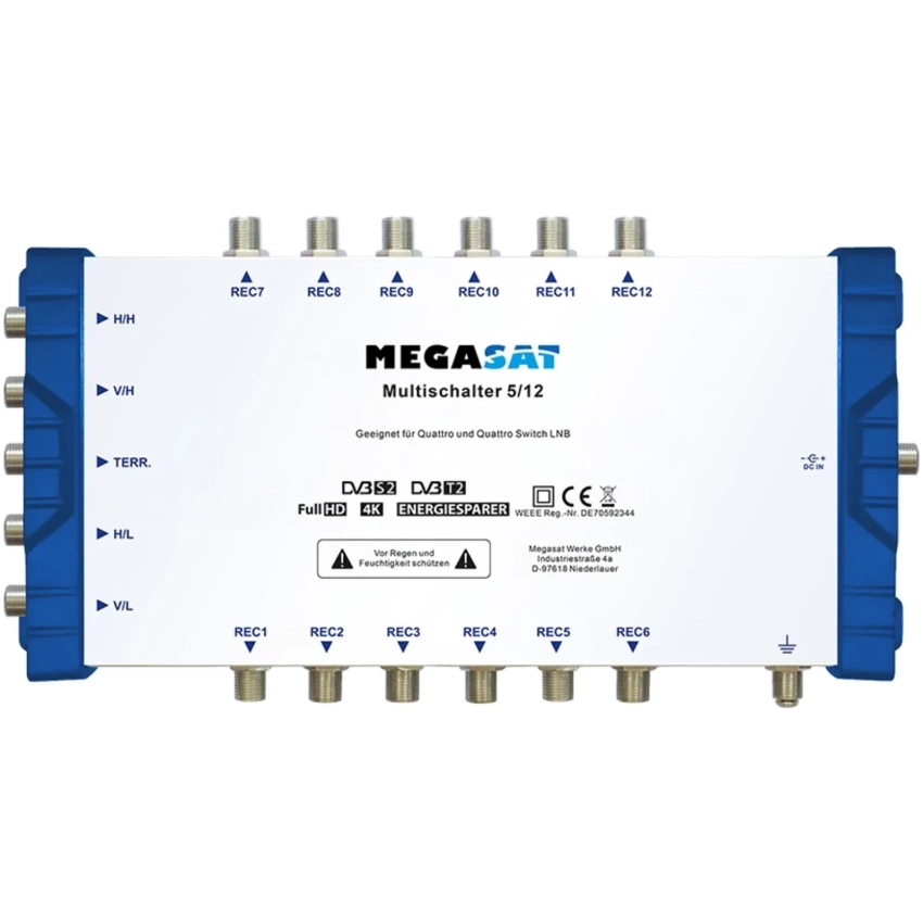 Multiprepínač Megasat 5/12 PROFI