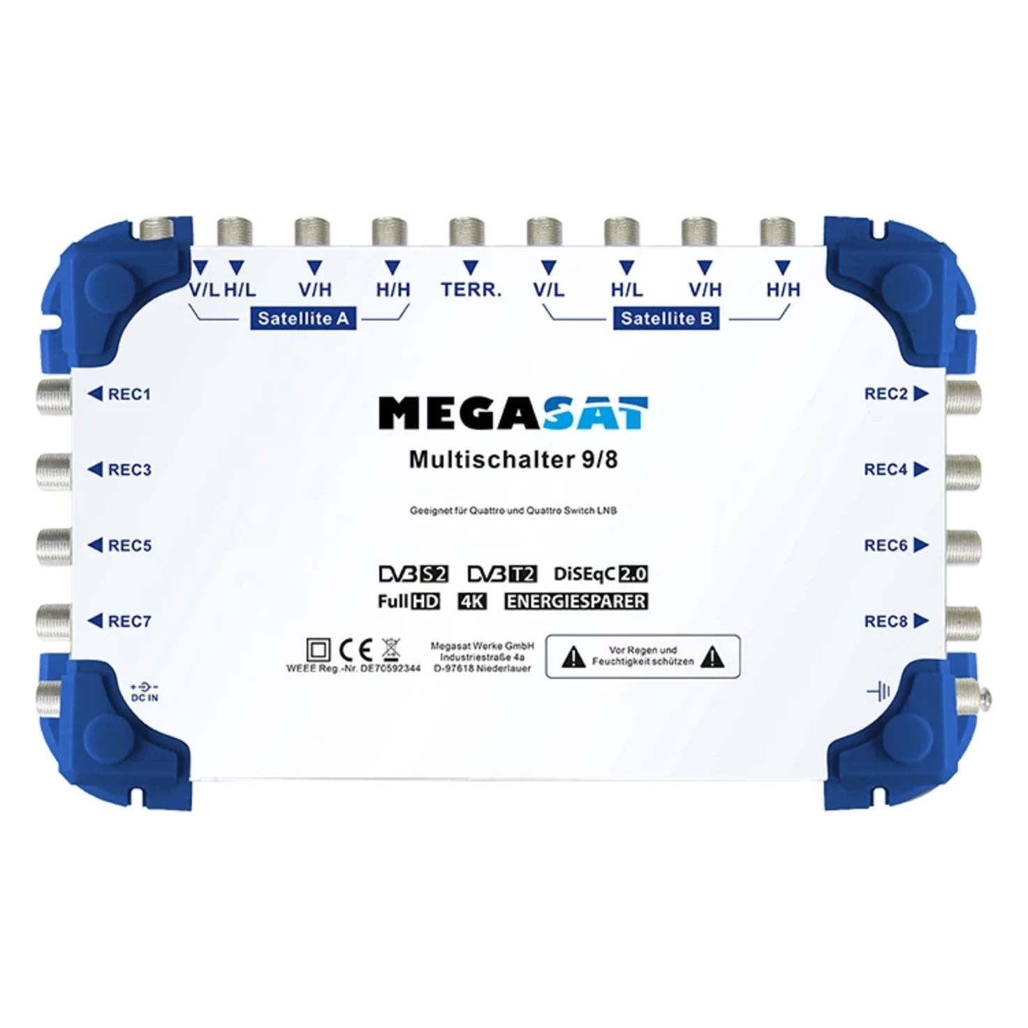 Multiprepínač Megasat 9/8 PROFI Multiprepínač Megasat 9/8 PROFI