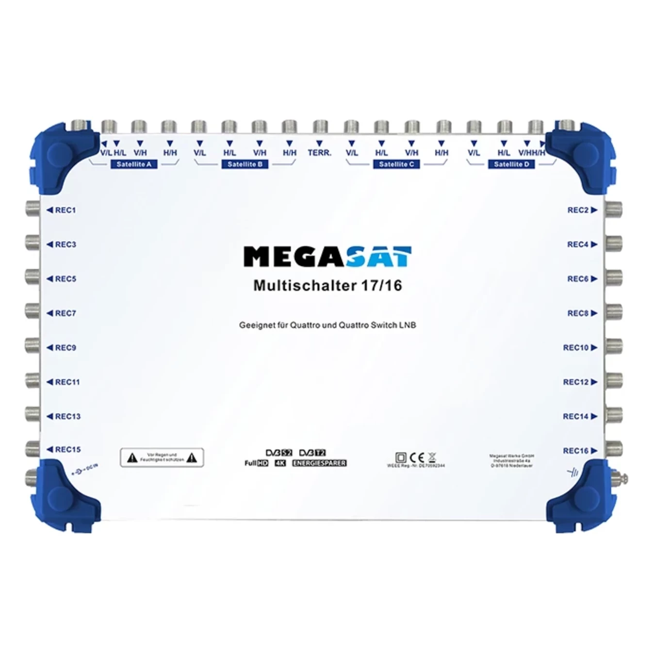 Multiprepínač Megasat 17/16 PROFI Multiprepínač Megasat 17/16 PROFI